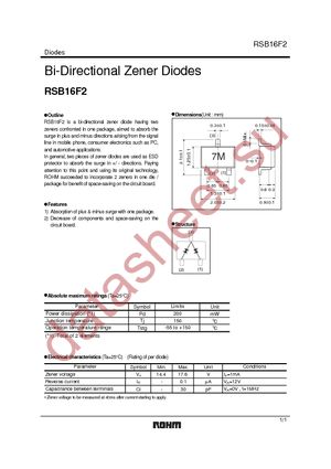 RSB16F2T106 datasheet  